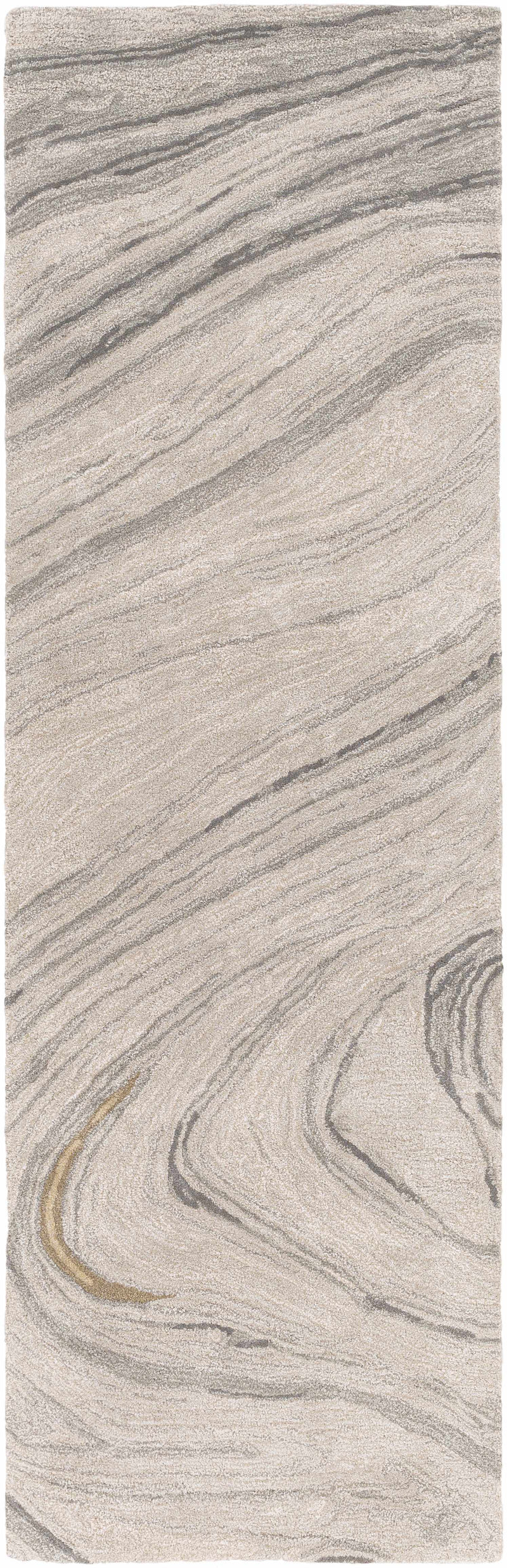 Berino Beige Viscose&Wool Marble Rug