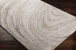 Berino Beige Viscose&Wool Marble Rug