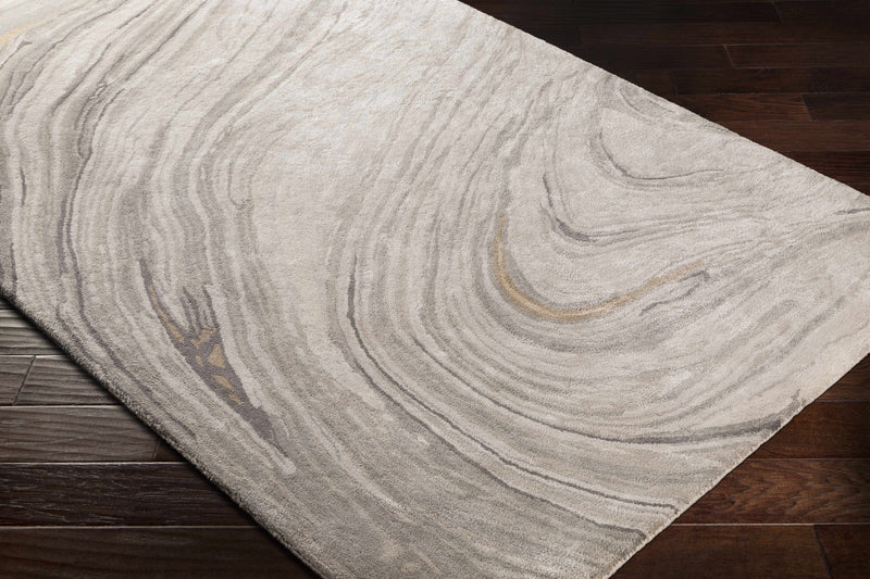 Berino Beige Viscose&Wool Marble Rug