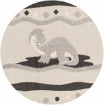 Kids Dinosaur Round Nursery Rug