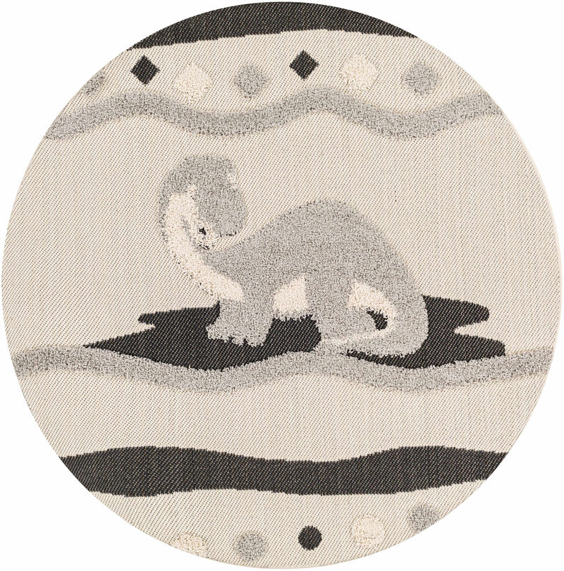 Kids Dinosaur Round Nursery Rug