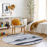 Kids Dinosaur Round Nursery Rug