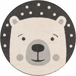 Kids Bear Round Nursery Rug