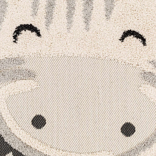 Kids Giraffe Bowtie Round Nursery Rug