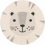 Kids Lion Round Nursery Rug