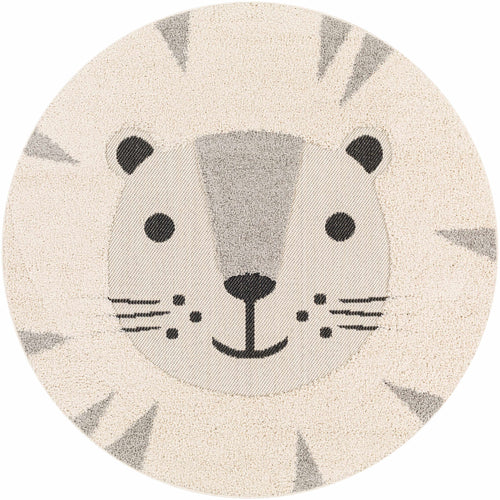 Kids Lion Round Nursery Rug