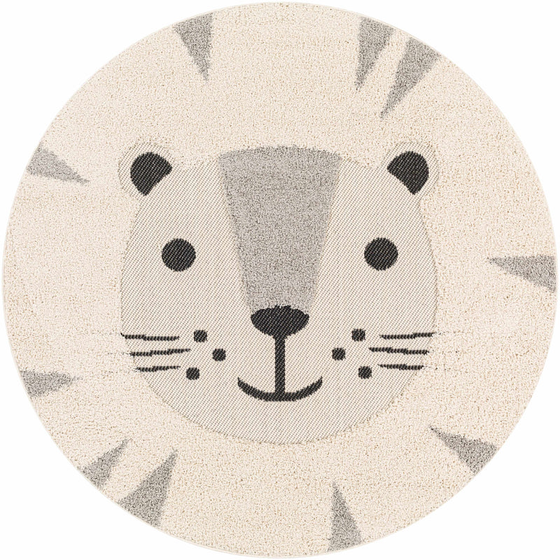 Kids Lion Round Nursery Rug