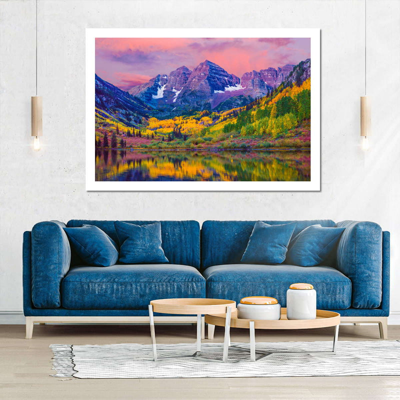 Maroon Bells Autumn Beauty Wall Art