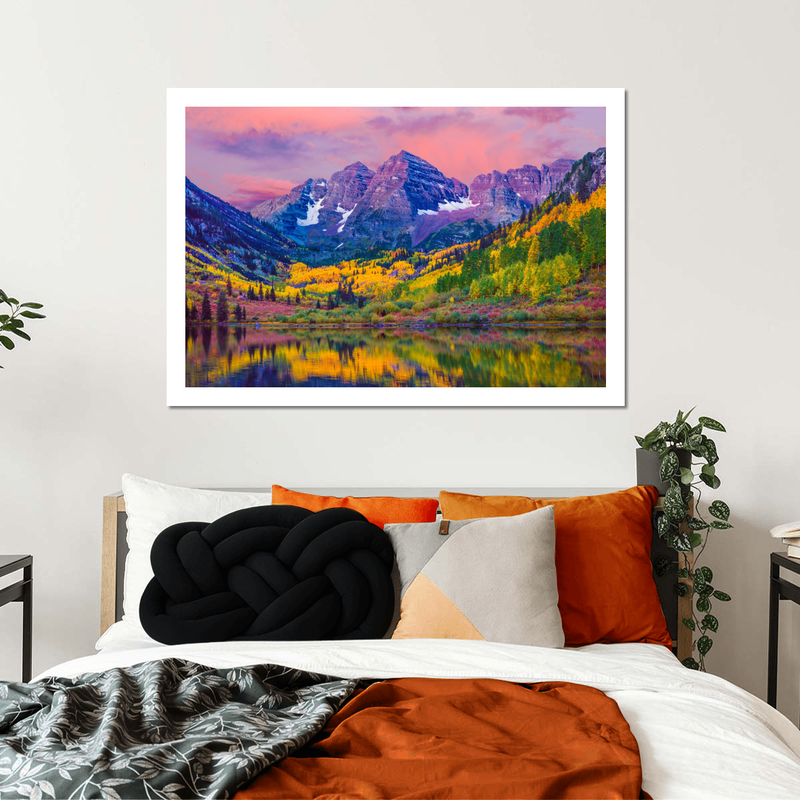Maroon Bells Autumn Beauty Wall Art