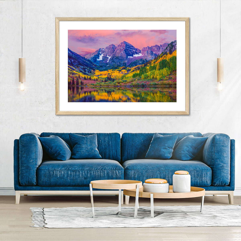 Maroon Bells Autumn Beauty Wall Art
