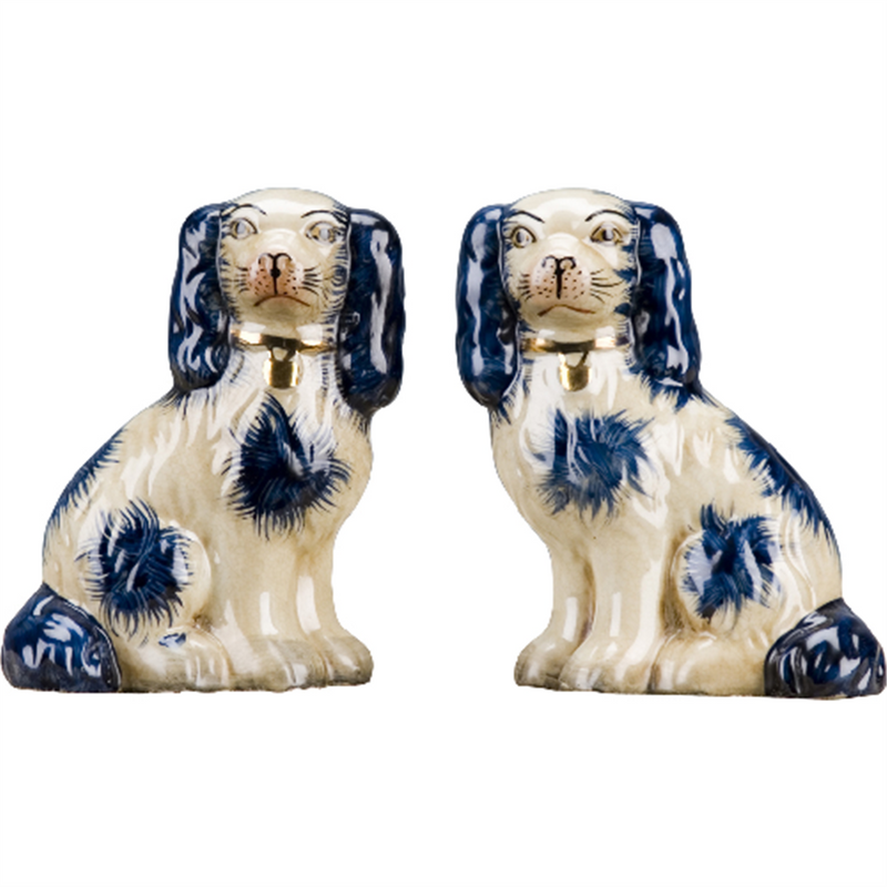 Staffordshire Dog Blue Small L8008-BL