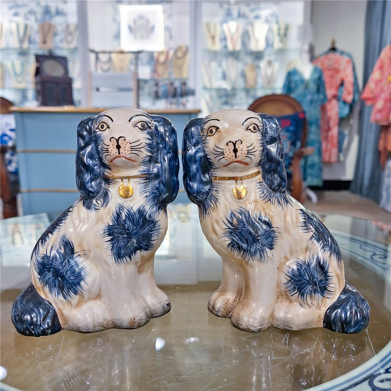 Staffordshire Dog Blue Small L8008-BL