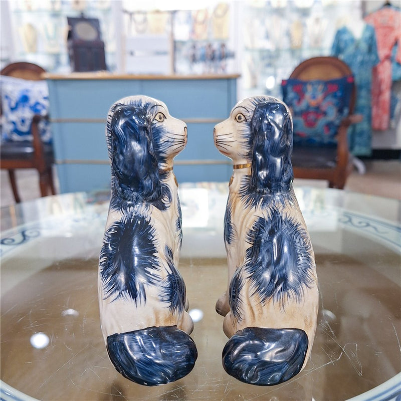 Staffordshire Dog Blue Small L8008-BL