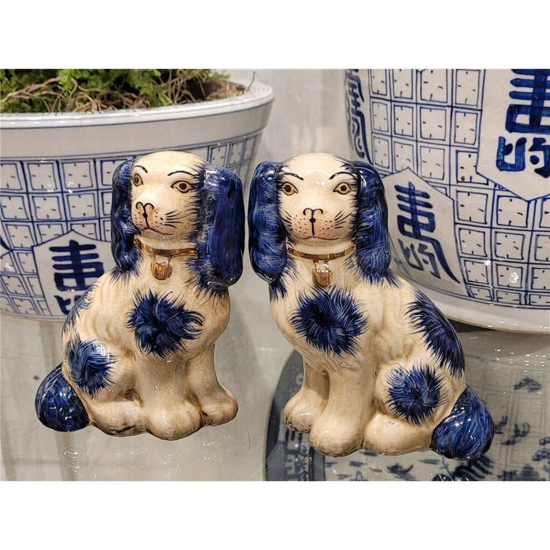 Staffordshire Dog Blue Small L8008-BL