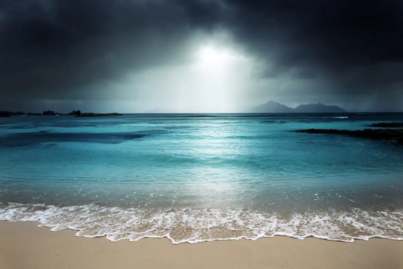 La Digue Island Evening Sky Wall Art