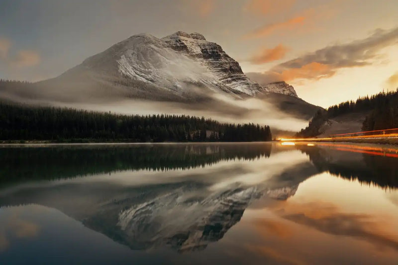 Lake At Sunset Wall Art
