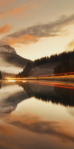 Lake At Sunset Wall Art