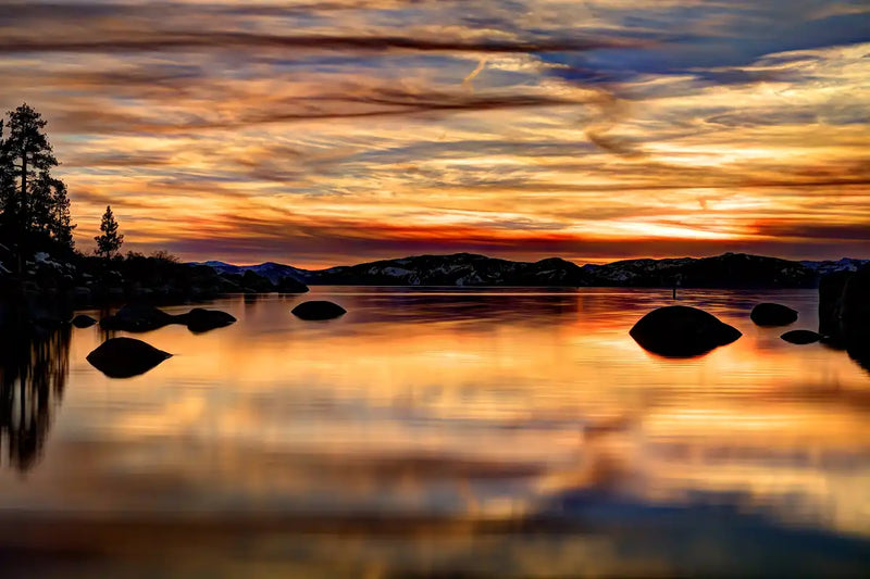 Lake Tahoe Granite Boulders Wall Art