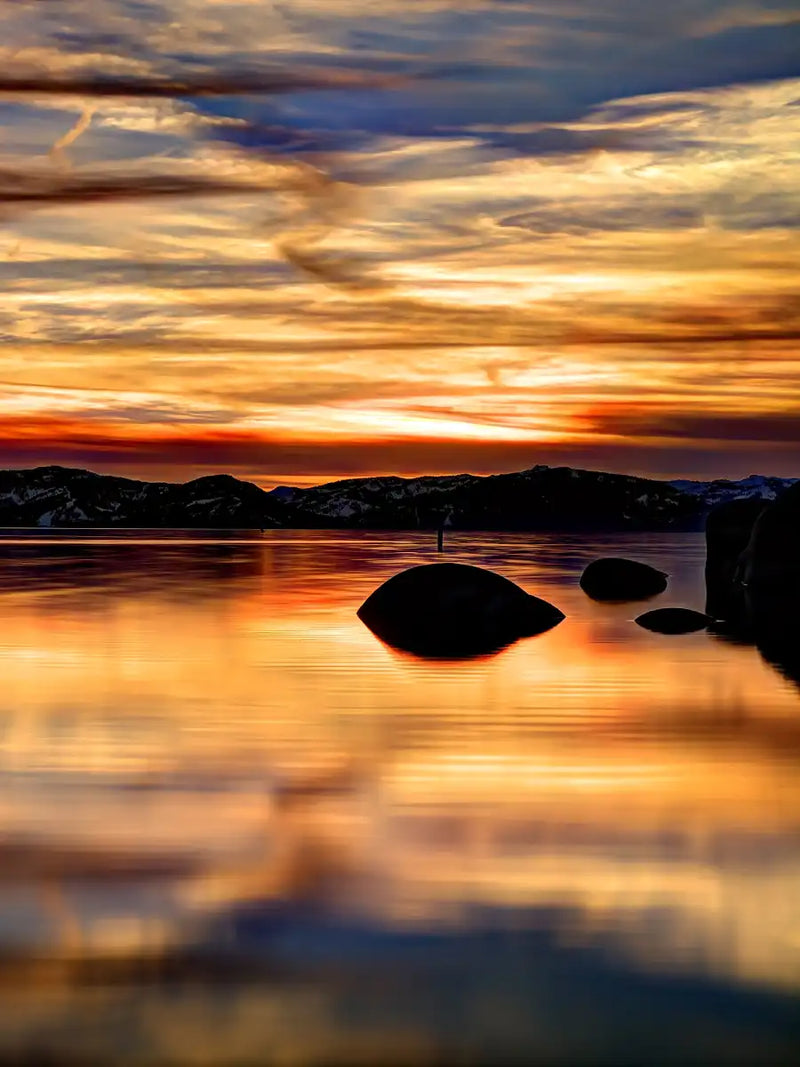 Lake Tahoe Granite Boulders Wall Art