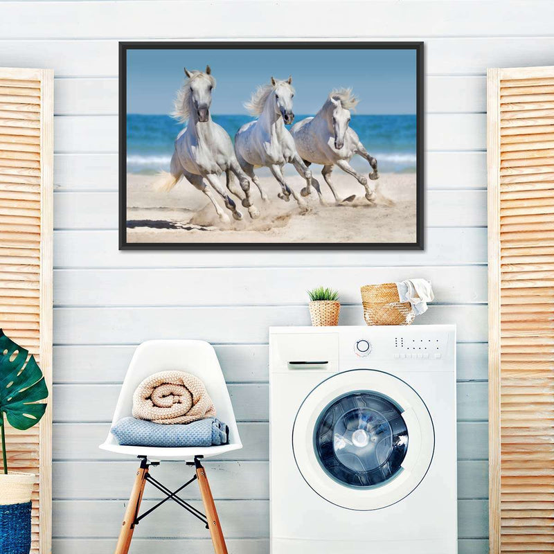 Wild Beach Horses Wall Art