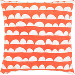 Achthoven Bright Orange Pillow Cover