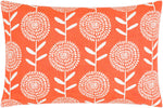 Mining Bright Orange Pillow Cover