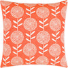 Mining Bright Orange Pillow Cover
