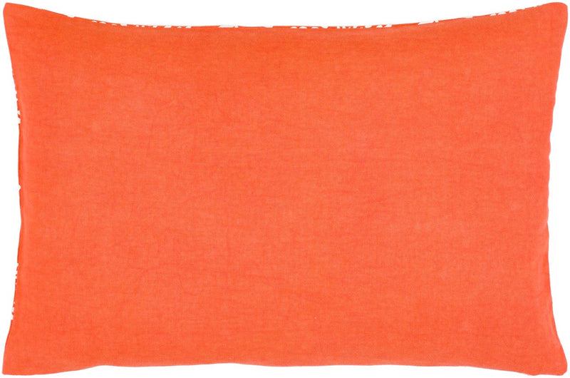 Mining Bright Orange Pillow Cover