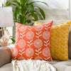Mining Bright Orange Pillow Cover