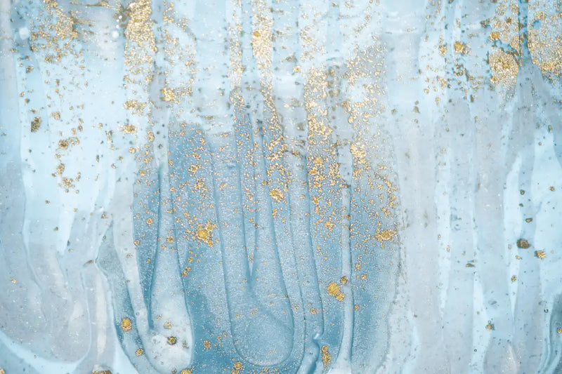 Light Blue Abstract Wall Art