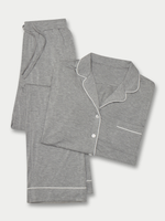 Women's Stretch-Knit Long Sleeve Bamboo Pajama Set