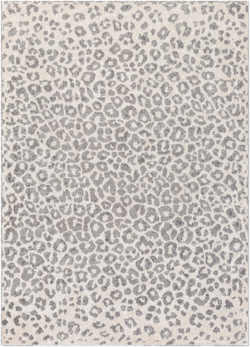 Beige Liversedge Leopard Print Area Rug