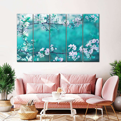 White Cherry Blossoms In Japan Wall Art