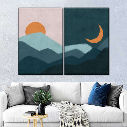 Sun And Moon Outdoor Wall Art