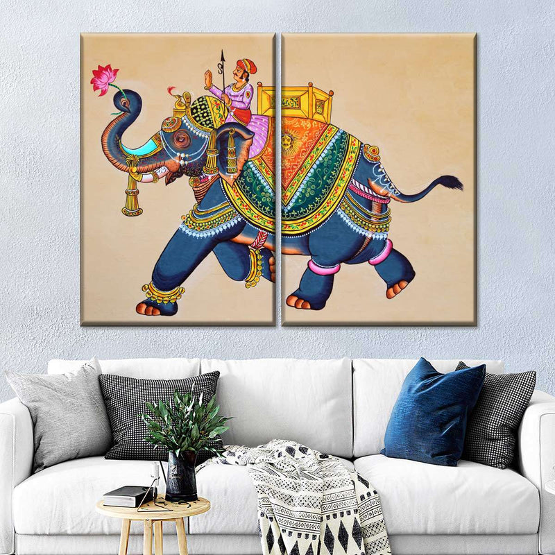 Rajasthani Elephant Wall Art