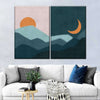 Sun And Moon Outdoor Wall Art