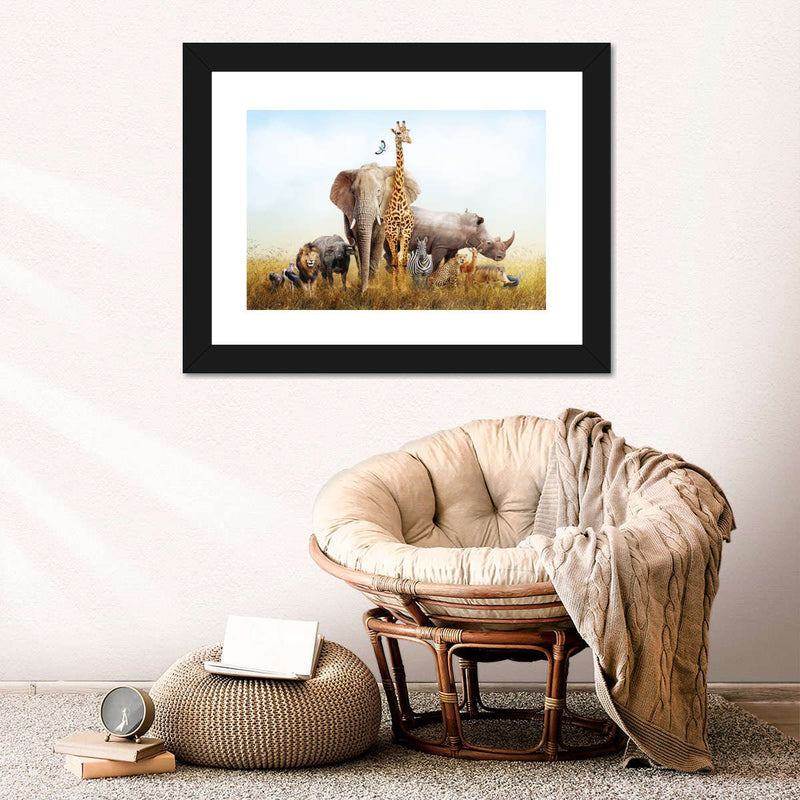 Kenyan Safari Animals Wall Art