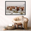 Winter Highland Cows Wall Art