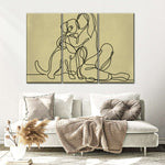 Woman Loving Dog Wall Art