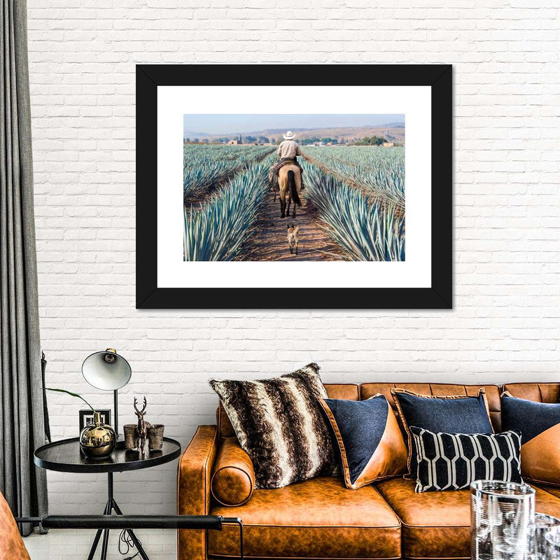 Inspecting Agave Plantation Wall Art