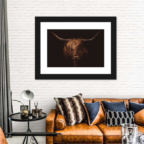 Handsome Highland Cow Wall Art