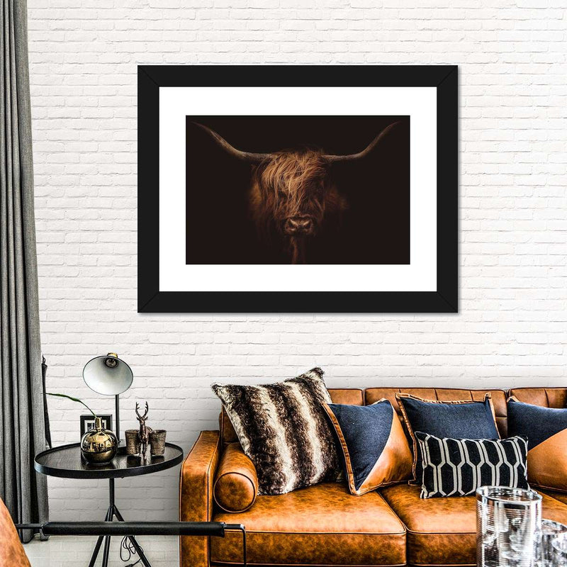 Handsome Highland Cow Wall Art
