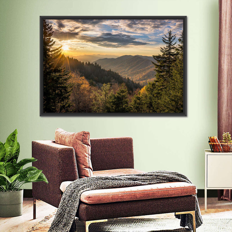 Sunrise In Smoky Mountains Wall Art