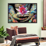 Lotus Flower In Hand Wall Art