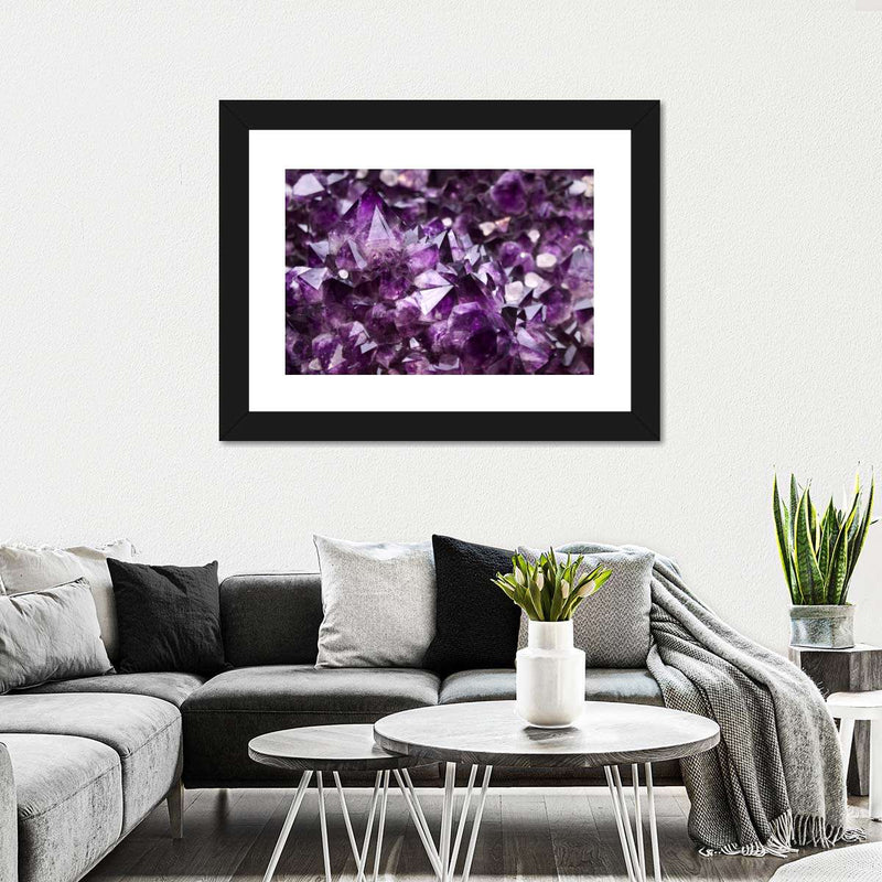 Purple Amethyst Geode Wall Art