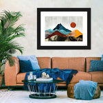 Sunset Over Mountains Wall Art