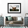 Open Field Highland Cow Wall Art