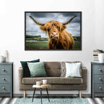 Silly Highland Cow Wall Art