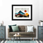 Sunset Over Mountains Wall Art
