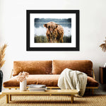 Lakeside Highland Cow Wall Art